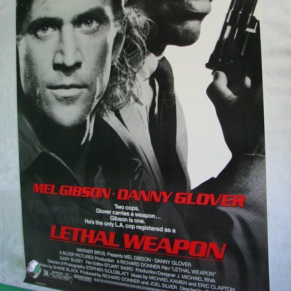 Vintage Lethal Weapon Movie Poster